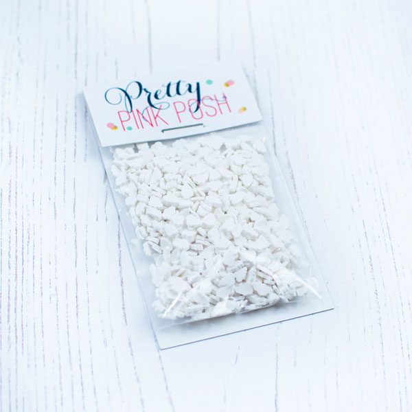 Pretty Pink Posh - White Clouds Clay Confetti