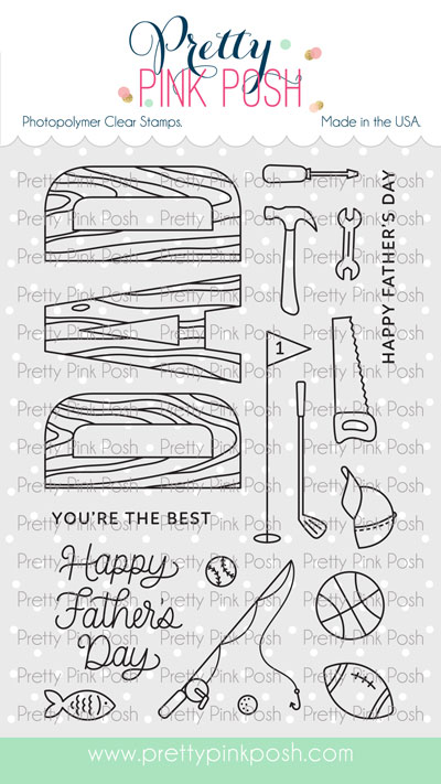 Pretty Pink Posh - Dad Stamp Set