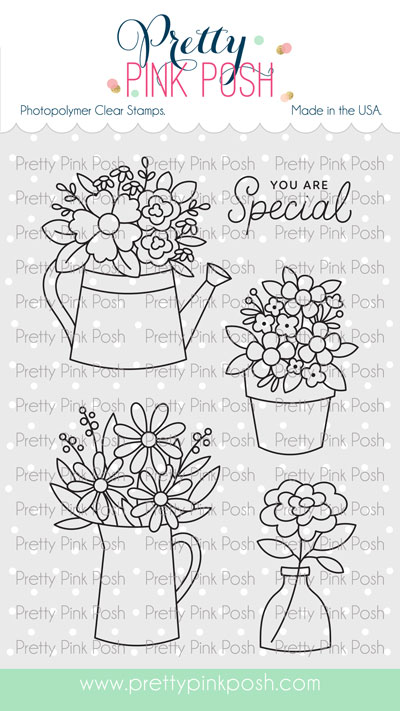 Pretty Pink Posh - Flower Bouquets Stamp Set