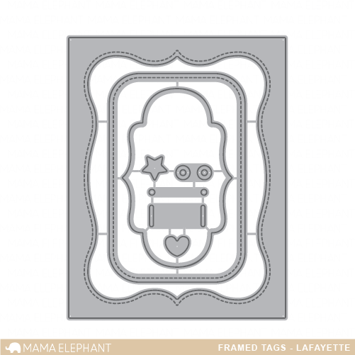 Mama Elephant - Framed Tags - Lafayette - Creative Cuts