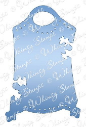 Whimsy Stamps - Pedestal Tag 1 Die - Shapeology Dies