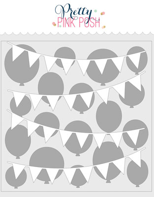 Pretty Pink Posh - Layered Birthday Stencils (2 pack)