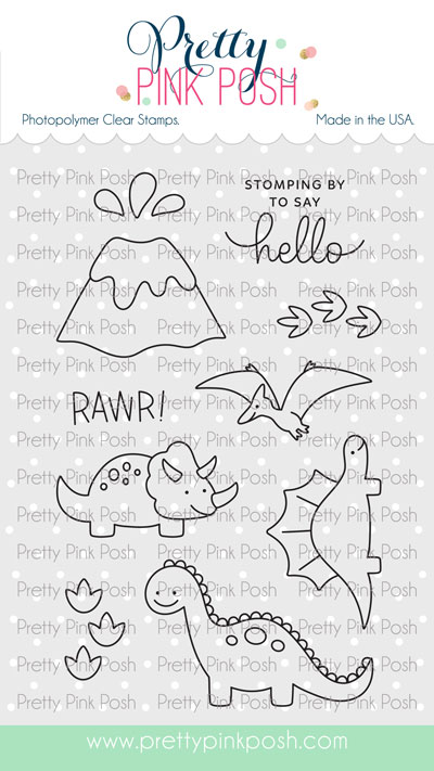 Pretty Pink Posh - Dinosaur Additions Stamp Set