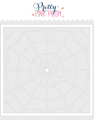 Pretty Pink Posh - Spider Web Stencil