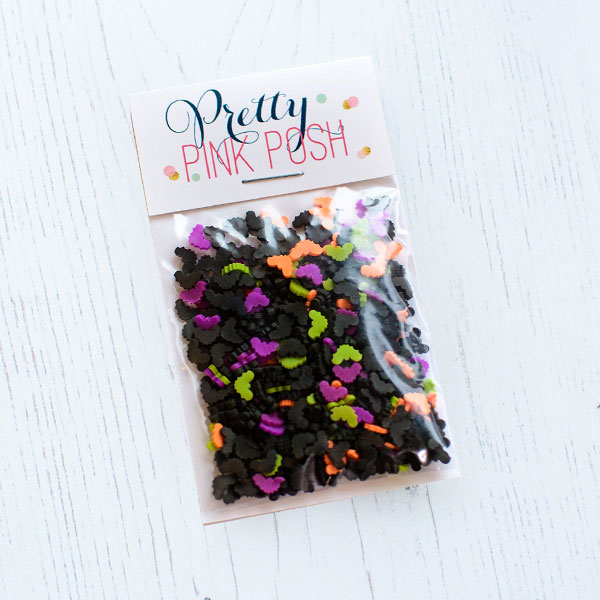 Pretty Pink Posh - Halloween Bats Clay Confetti