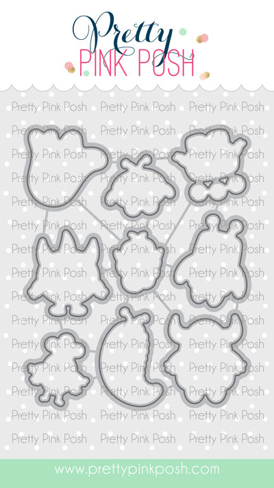 Pretty Pink Posh - Monster Hugs Coordinating Die Set