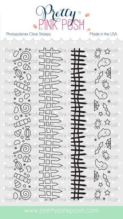 Pretty Pink Posh - Halloween Borders Stamp Set