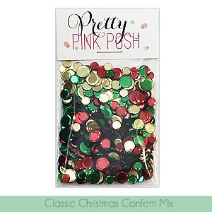 Pretty Pink Posh - Classic Christmas Confetti Mix