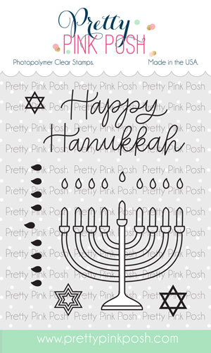 Pretty Pink Posh - Happy Hanukkah Stamp Set
