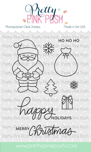 Pretty Pink Posh - Happy Santa Stamp Set