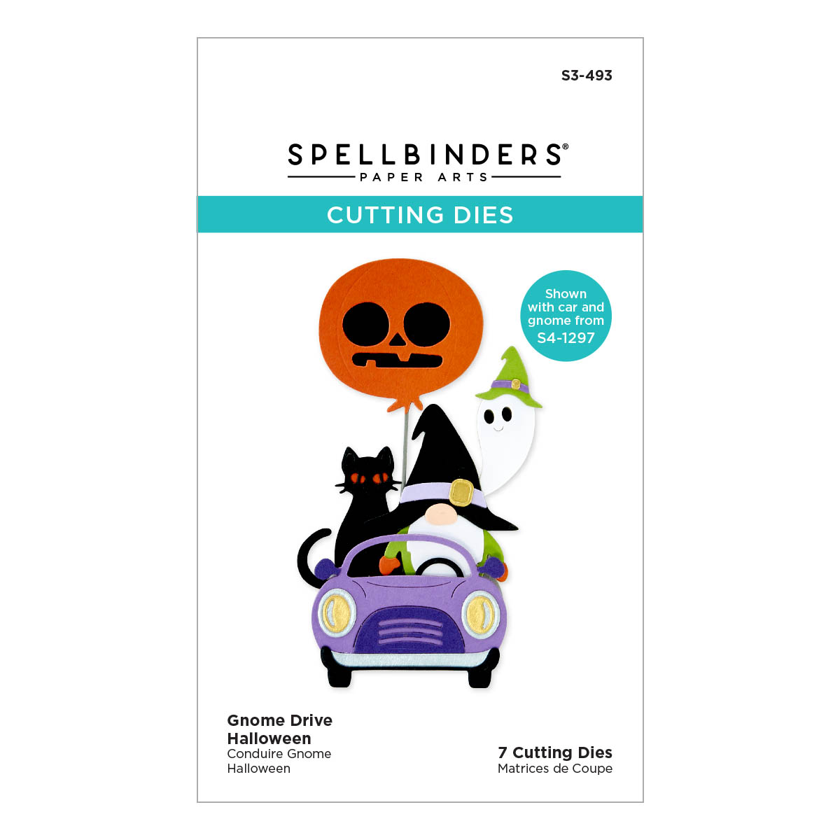 Spellbinders - Gnome Drive Halloween Etched Dies from the Gnome Drive Collection