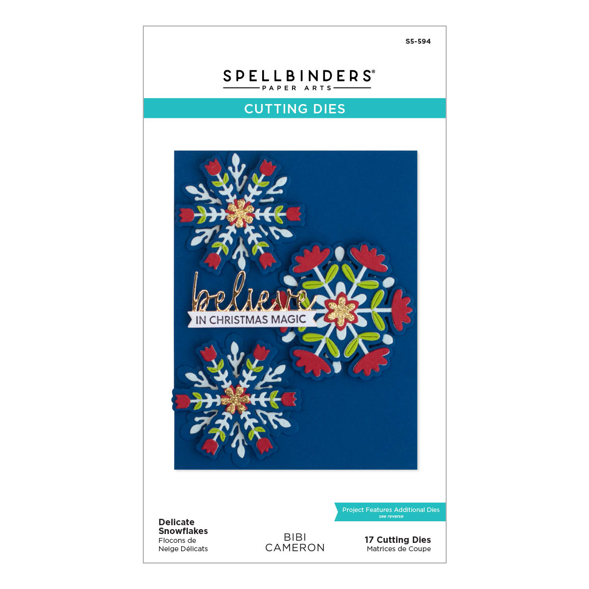 Spellbinders - Delicate Snowflakes Etched Dies from the Bibi's Snowflakes Collection by Bibi Cameron