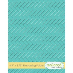 Taylored Expressions - Embossing Folder - Herringbone