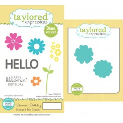 Taylored Expressions - Bloomin' Birthday Stamp & Die Combo