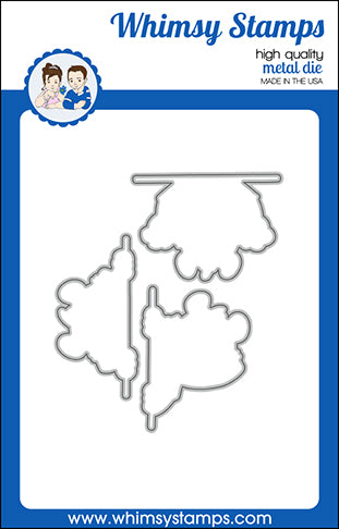 Whimsy Stamps - Panda Peekers Outlines Die Set