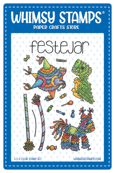 Whimsy Stamps - Pinata Festejar Clear Stamps(OFFER8)
