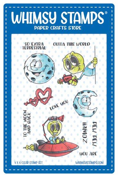 Whimsy Stamps - ExtraTerrestrial Clear Stamps