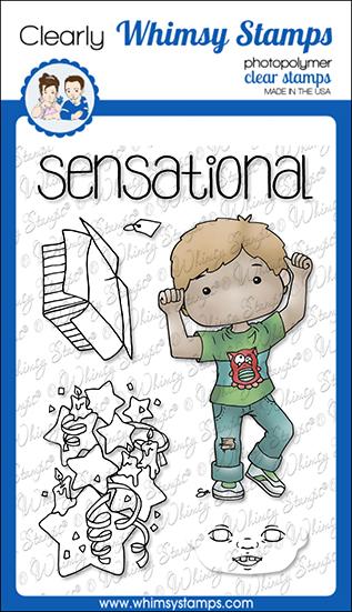 Whimsy Stamps - Polka Dot Pals Tobias Clear Stamps