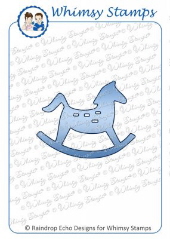 Whimsy Stamps - Rocking Horse Die - Shapeology Dies